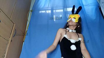 Petite Asian Teen Teases In Sexy Outfit