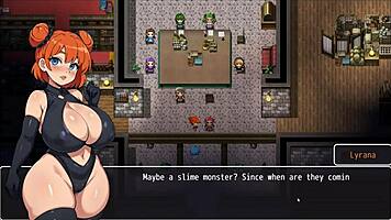 Cute naked fairy stuck in prison key hole.