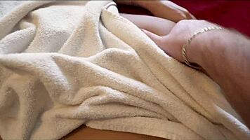 Intriguing Workout Massage with Stepmom Sheena Ryder in Bedroom