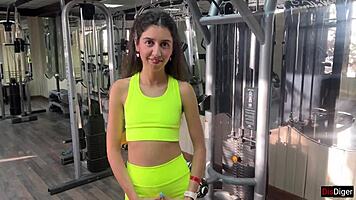 Intriguing Trainer Fucks Katty During Gym Exercises