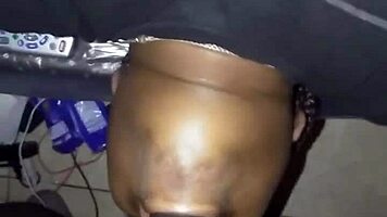 Big Booty Ebony Midget Sneaks In My Houze For Monster Cock Fuckin