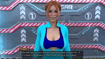 my first kiss with redhead haylee in space