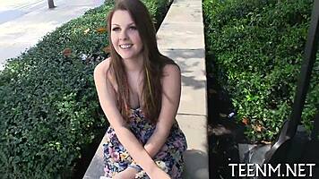 Colombian Teen Cali Hayes Trades Blowjob for Species.