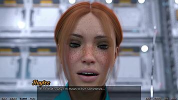 my first kiss with redhead haylee in space