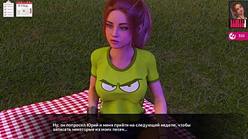 Melody intensely fucked with monster cock in gameplay