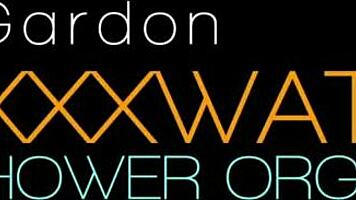 ava gardon masturbates with shower head in pool, damn hot!