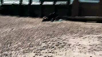 bbc pounds cheating redhead teen 18+ hard on public beach