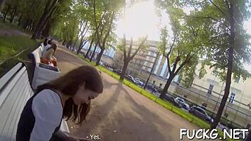 This wicked teen 18+ begged for hardcore action after a sneaky pickup.