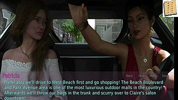 Is the wife watching her stepmother with the teen?