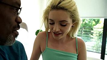 black stepfather catches stepdaughter fingering herself with lola fae