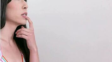 Judy Jolie Rides Stepbrother's Huge Cock Cowgirl Cum on Shaft