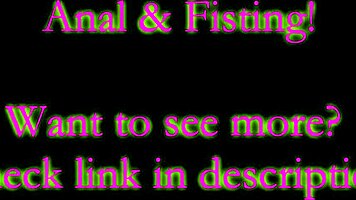 Amateur Camgirl Loves Anal Fisting With XXXXL Dildos!