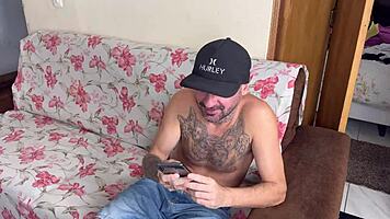 Maid ironing clothes while boss eyes her naughty teen 18+ fetish moves