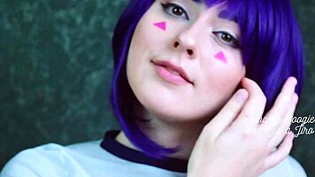 Physical education turns steamy with oiled Kyoka Jiro in My Hero Academy cosplay