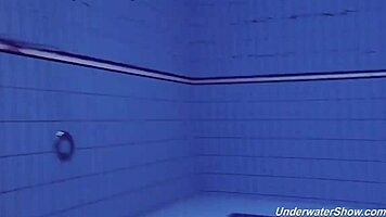 proklova takes off bikini and swims underwater