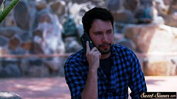 Tattooed Young Woman Rides In Fantasy Roleplay.