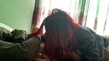 She doesn't realize I'm recording her devouring my cock 😏