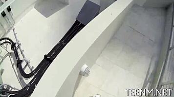 Is babe courtney loxx sucking that rod for cash? Watch her bent over!