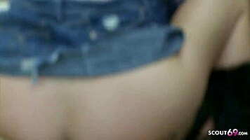 college girl jasmine gets rough public fuck in mall store before party