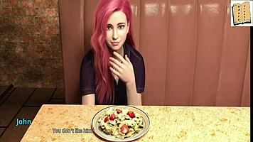 Wvm 113 chatting to gogeous pink haired milf in anime hentai style