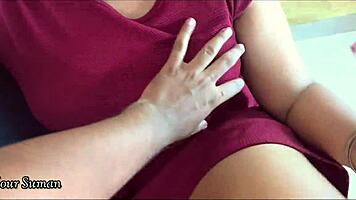 Stepbrother Catches Chubby Stepsister Masturbating with BF!