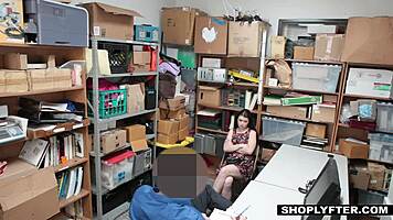 She lets the security guard fuck her after getting caught shoplifting.
