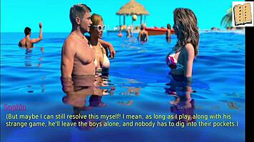 Hey, a wife and her stepmother get into some blonde cartoon fun.