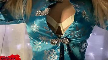 Blonde Sucks Dick In Doggy For Cumshot