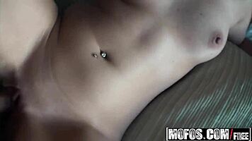 Mofos - Carmen Valentina teases quick in Latina bathroom sex