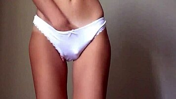 Gorgeous Blonde Teen 18+ Rides Her Dildo Wildly on Webcam