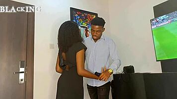 i convince client with my pussy at office