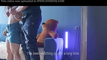 He spied on me while I MASTURBATED my pussy. I didn’t mind and invited his cock to join!