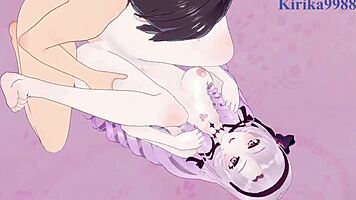 Lize Helesta and Salome engage in intense sex in Nijisanji VTuber hentai.