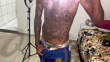 Silicone Babe Gets Complete Blowbang With Monster Cock