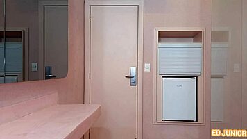 Corinthiano takes Sao Paulo fan to motel for interracial ass riding without condom