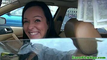 Wow, taxi girl flashes and takes cash for wild sex!