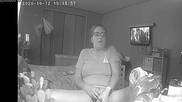 Slutty teen 18+ skips homework to masturbate to porn hidden cam.