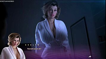 I can't believe it, super busty step mom helps tenant with huge tits, milf pounded by 10 inch cock in Apocalust 3D porn game