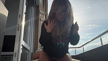 flashed my dick at stepsister who then rode my small cock and swallowed cum