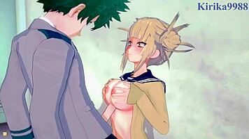 damn, himiko toga and izuku midoriya in wild hentai sex!