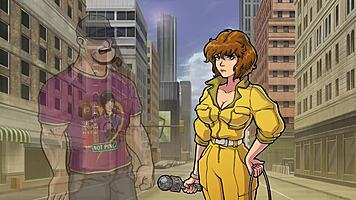 Princess lactates milk from her boobs in public outdoor anime gameplay orgasm scene