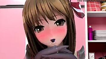 hentai teen 18+ gets deepthroat in hardcore kitchen scene