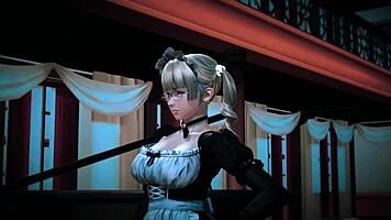 3D Hentai Anime Cartoon Red Blue Teen Girls Get Fucked Hard.