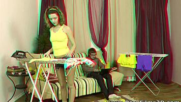 Tattooed Guy Nails Teen's Perfect Shaved Ass.