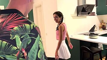 Her Cuckold Husband Didn't Expect Two Guys From The Party.