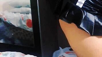 Asian teen shows pussy to webcam pervert