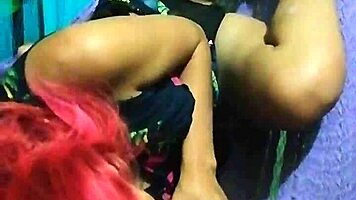 Teen gives blowjob and plays on hammock!
