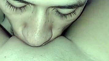 Teen moans as tongue licks her clit and pussy!