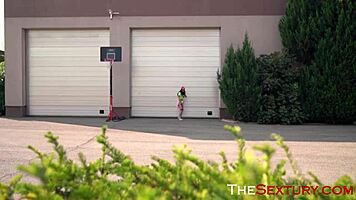 That brunette hot teen candy dance girl is riding and fucking young cock lutro and avablackk so roughly!