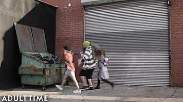 These teen lesbians Kendra and Kristen are at the picnic, licking each other's pussies passionately.